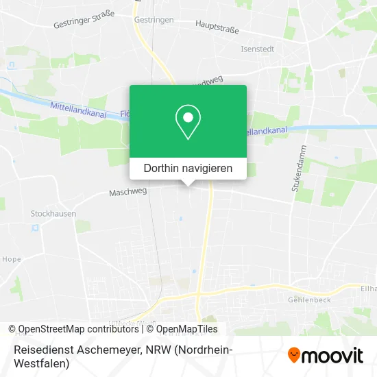 Reisedienst Aschemeyer Karte