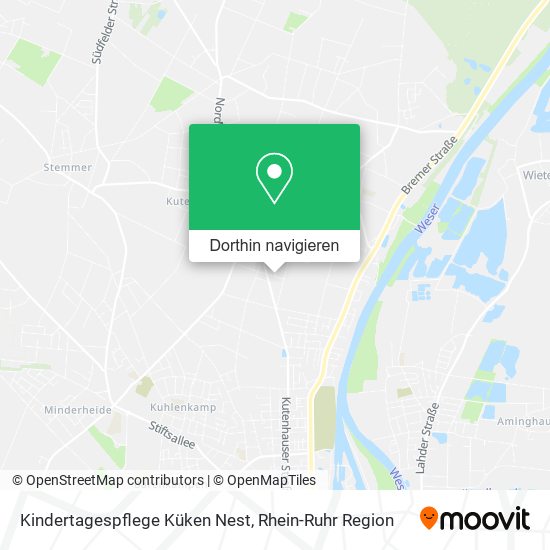 Kindertagespflege Küken Nest Karte