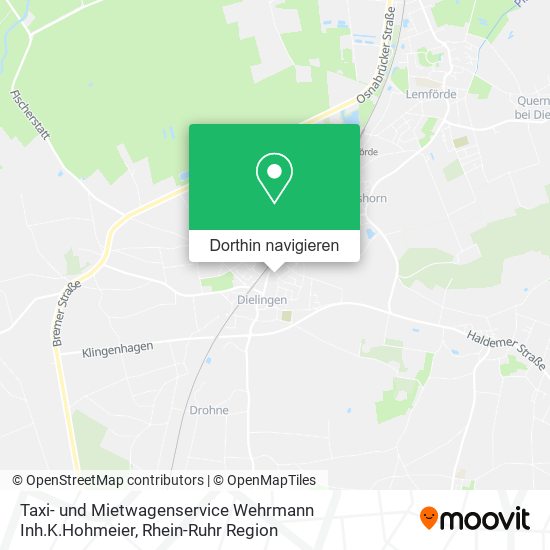 Taxi- und Mietwagenservice Wehrmann Inh.K.Hohmeier Karte