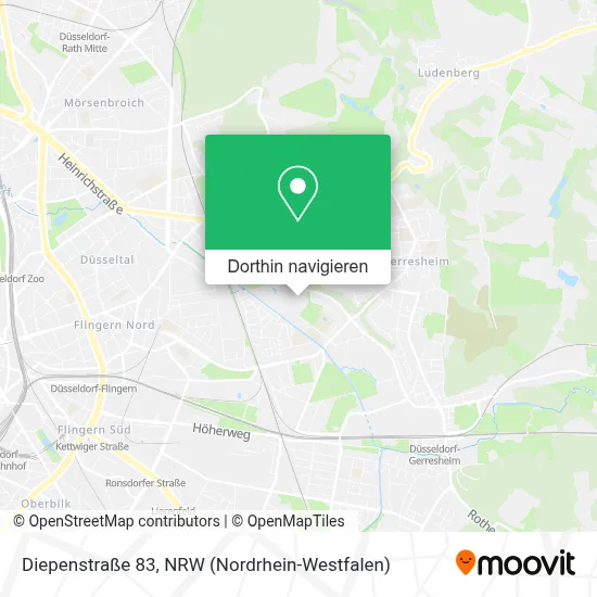 Diepenstraße 83 Karte