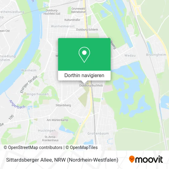 Sittardsberger Allee Karte