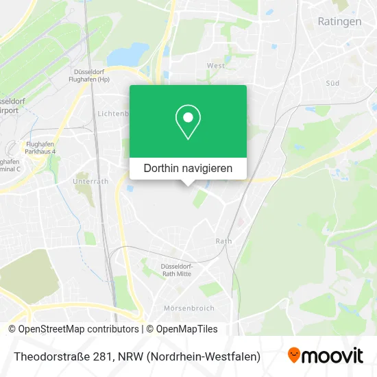 Theodorstraße 281 Karte