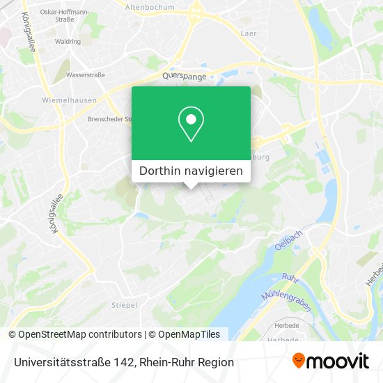 Universitätsstraße 142 Karte