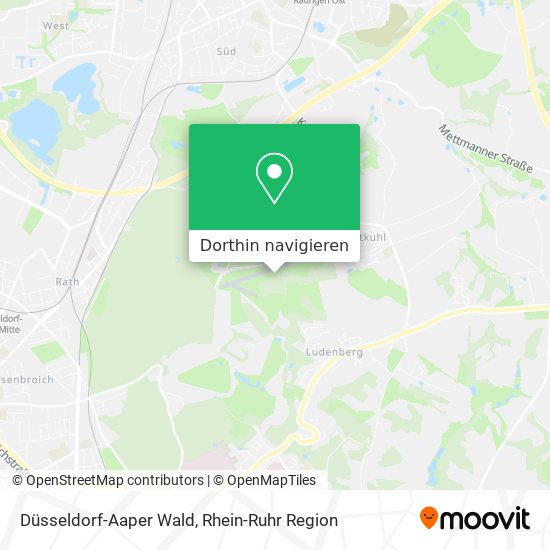 Düsseldorf-Aaper Wald Karte