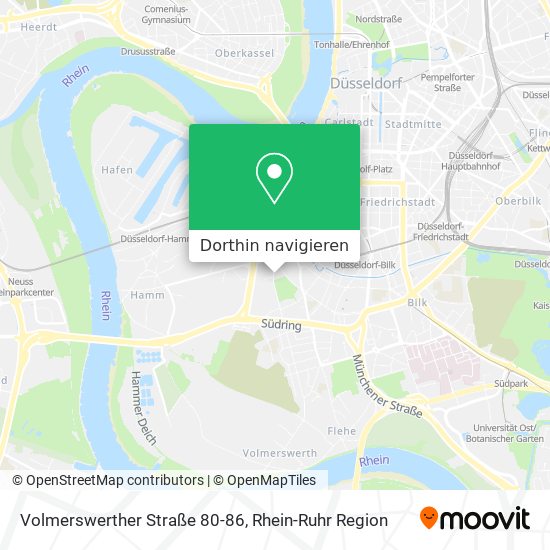 Volmerswerther Straße 80-86 Karte