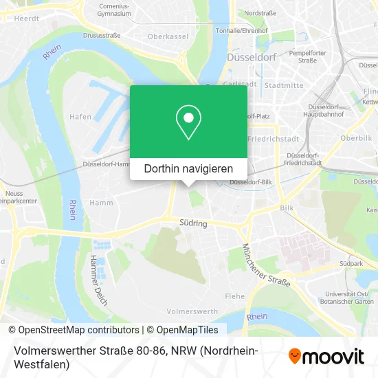 Volmerswerther Straße 80-86 Karte