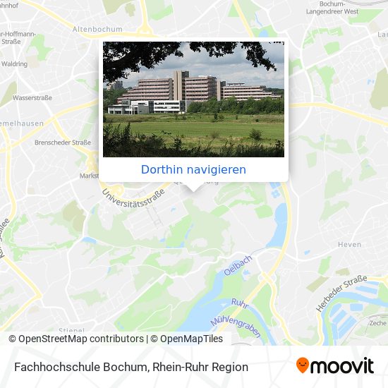 Fachhochschule Bochum Karte