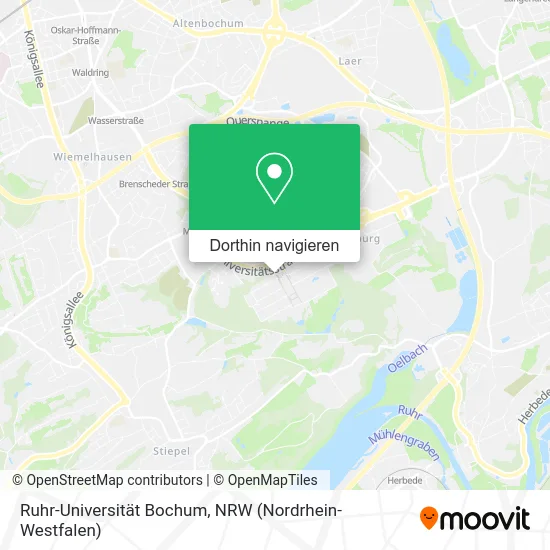 Ruhr-Universität Bochum Karte