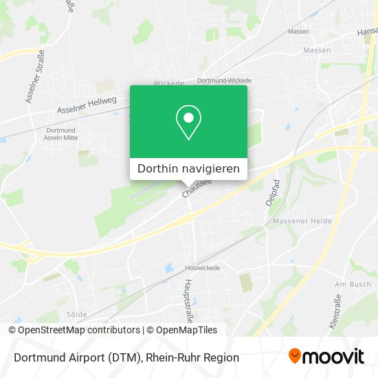 Dortmund Airport (DTM) Karte