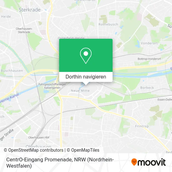 CentrO-Eingang Promenade Karte