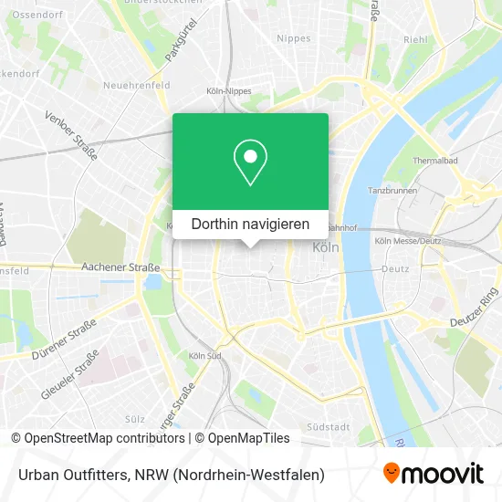 Urban Outfitters Karte