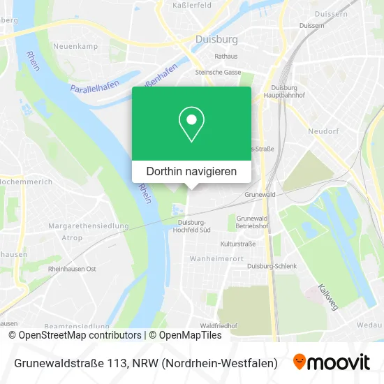 Grunewaldstraße 113 Karte