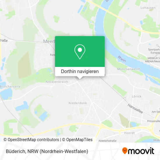 Büderich Karte