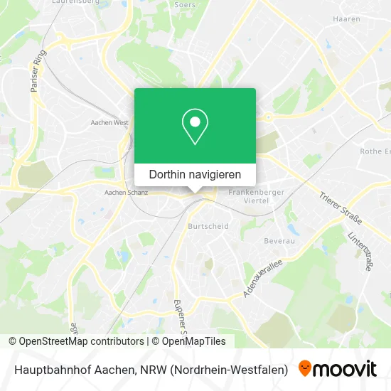 Hauptbahnhof Aachen Karte