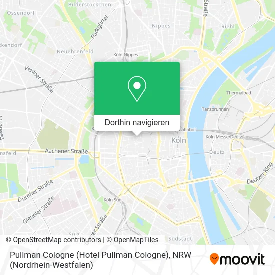 Pullman Cologne (Hotel Pullman Cologne) Karte
