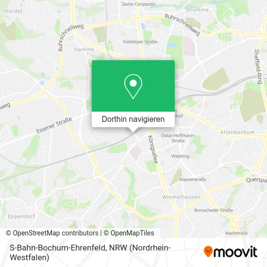S-Bahn-Bochum-Ehrenfeld Karte