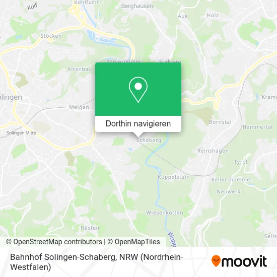 Bahnhof Solingen-Schaberg Karte