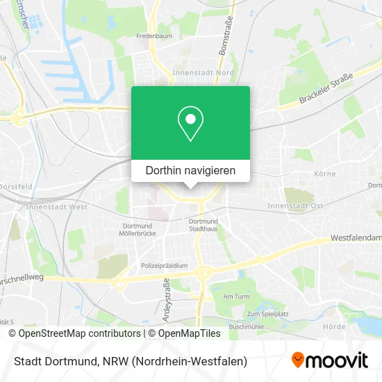 Stadt Dortmund Karte