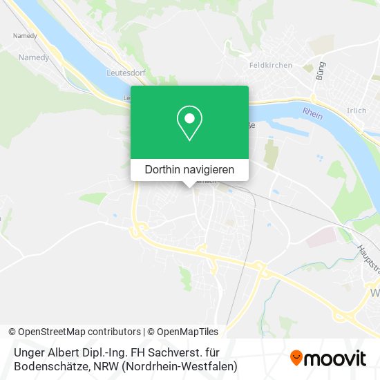 Unger Albert Dipl.-Ing. FH Sachverst. für Bodenschätze Karte