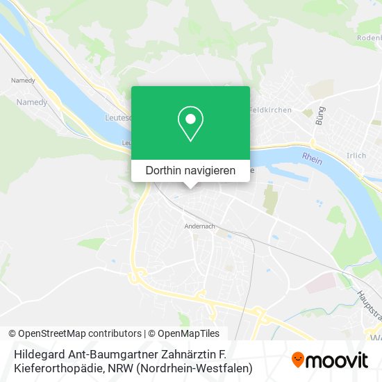Hildegard Ant-Baumgartner Zahnärztin F. Kieferorthopädie Karte