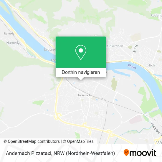 Andernach Pizzataxi Karte