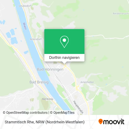 Stammtisch Rhe Karte