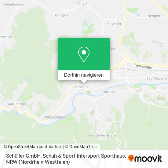 Schüller GmbH, Schuh & Sport Intersport Sporthaus Karte