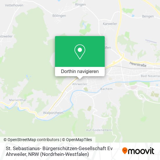 St. Sebastianus- Bürgerschützen-Gesellschaft Ev Ahrweiler Karte
