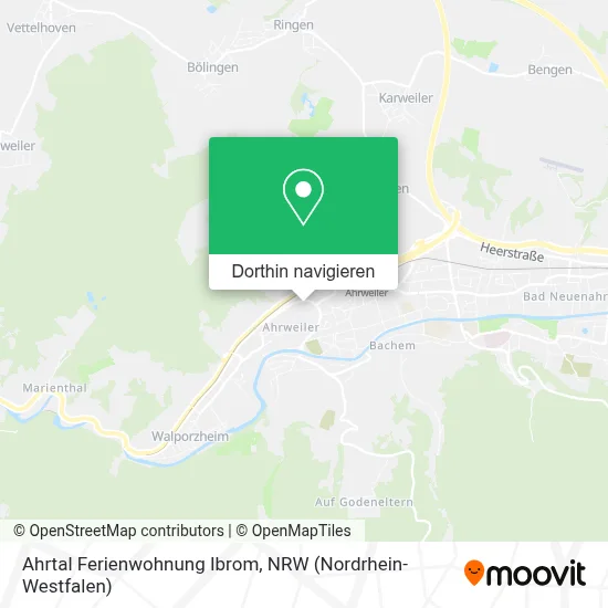 Ahrtal Ferienwohnung Ibrom Karte