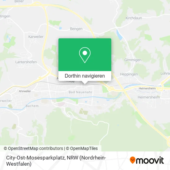 City-Ost-Mosesparkplatz Karte