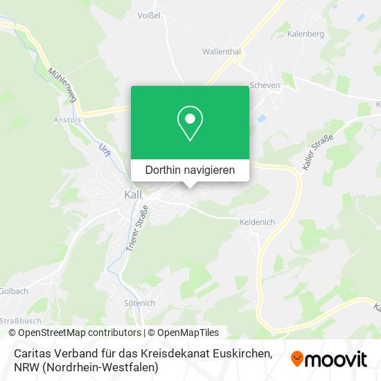 Caritas Verband für das Kreisdekanat Euskirchen Karte