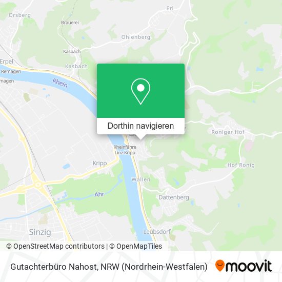 Gutachterbüro Nahost Karte