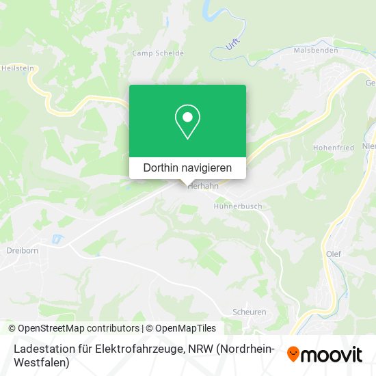 Ladestation für Elektrofahrzeuge Karte