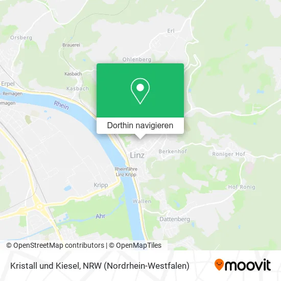 Kristall und Kiesel Karte