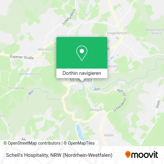 Schell's Hospitality Karte