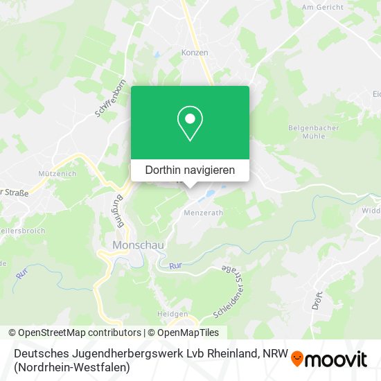 Deutsches Jugendherbergswerk Lvb Rheinland Karte