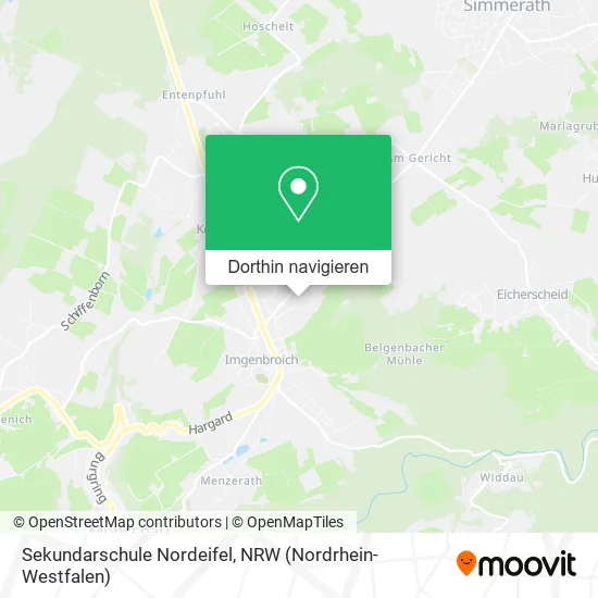Sekundarschule Nordeifel Karte
