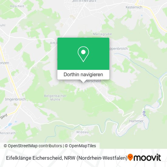 Eifelklänge Eicherscheid Karte