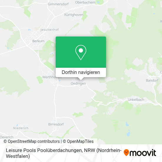 Leisure Pools Poolüberdachungen Karte