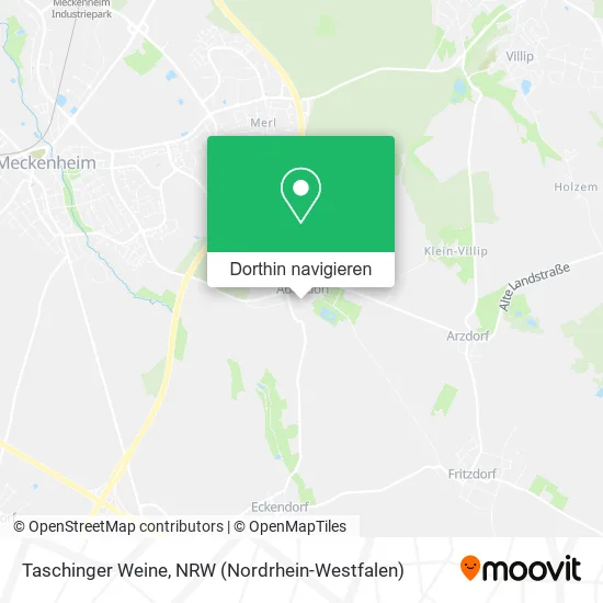 Taschinger Weine Karte