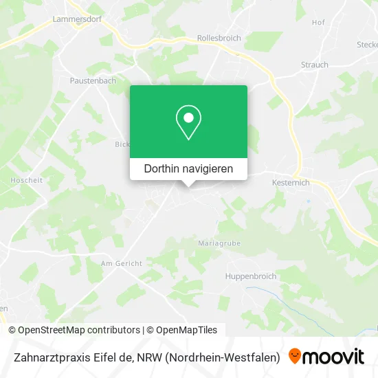 Zahnarztpraxis Eifel de Karte