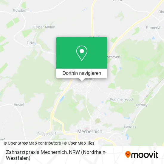 Zahnarztpraxis Mechernich Karte