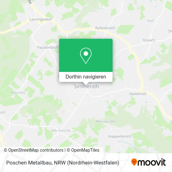 Poschen Metallbau Karte