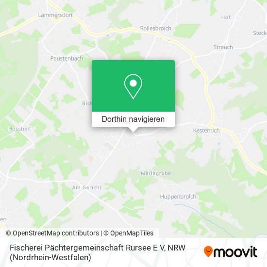 Fischerei Pächtergemeinschaft Rursee E V Karte