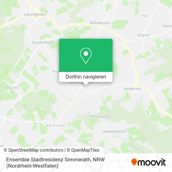 Ensemble Stadtresidenz Simmerath Karte