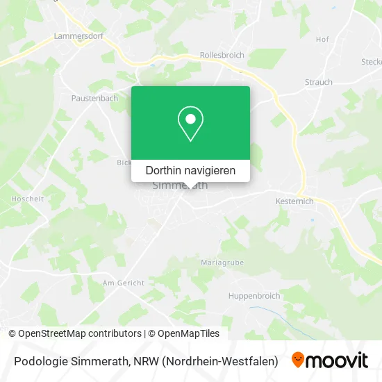Podologie Simmerath Karte