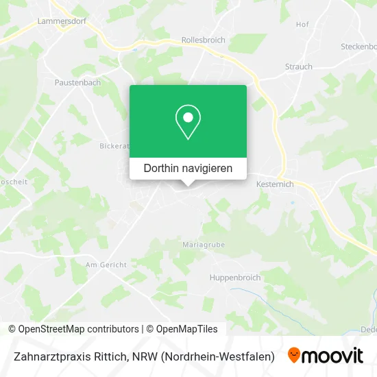 Zahnarztpraxis Rittich Karte