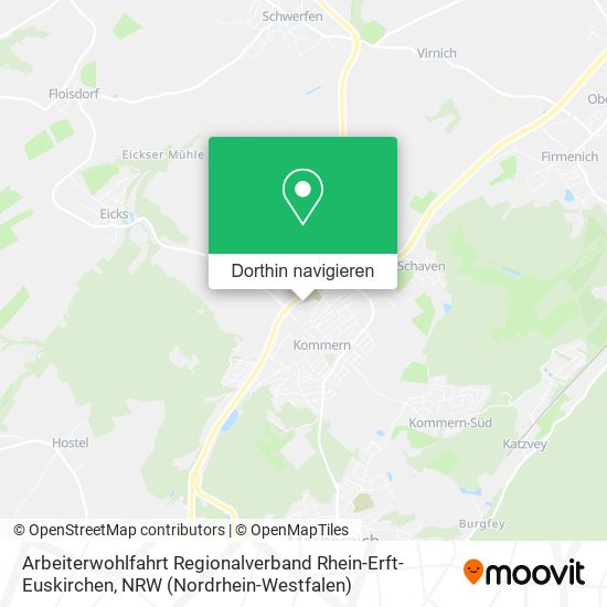 Arbeiterwohlfahrt Regionalverband Rhein-Erft-Euskirchen Karte