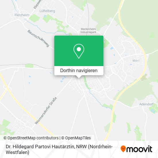 Dr. Hildegard Partovi Hautärztin Karte