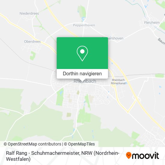 Ralf Rang - Schuhmachermeister Karte